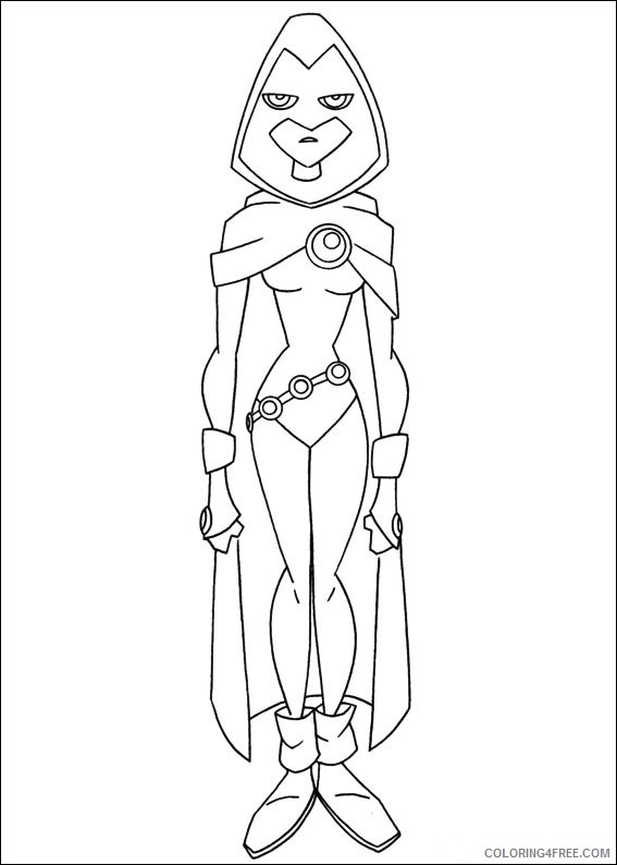 Teen Titans Coloring Pages Cyborg Coloring4free Coloring4Free