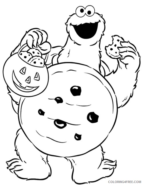 baby cookie monster coloring pages - photo #32