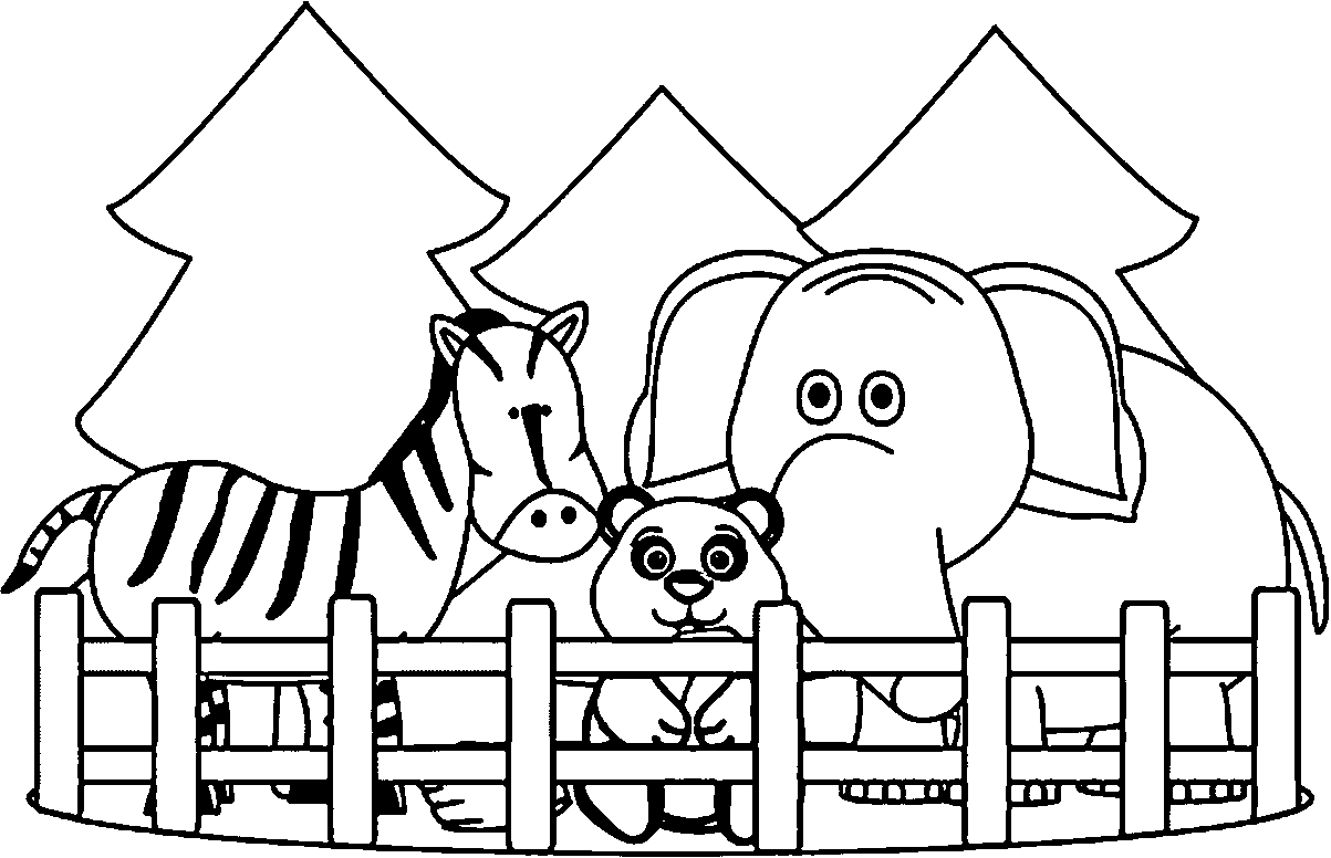 zoo coloring pages for kids free - photo #36