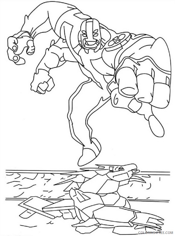 ultimate heatblast coloring pages - photo #24
