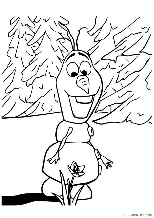 olaf coloring pages with reindeer - photo #23