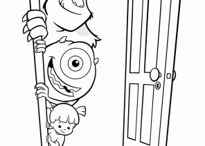 Monsters Coloring Pages Coloring4free Disney Pixar