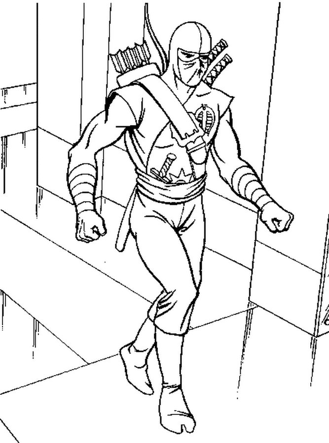 Ninja Coloring Pages Free To Print Coloring4free Coloring4free Com