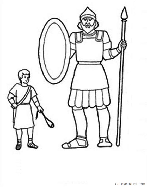 David And Goliath Coloring Page | Coloringnori - Coloring Pages for Kids
