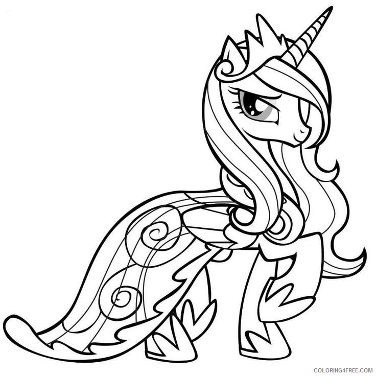 Unicorn Coloring Pages Printable For Girls Coloring4free Coloring4free Com