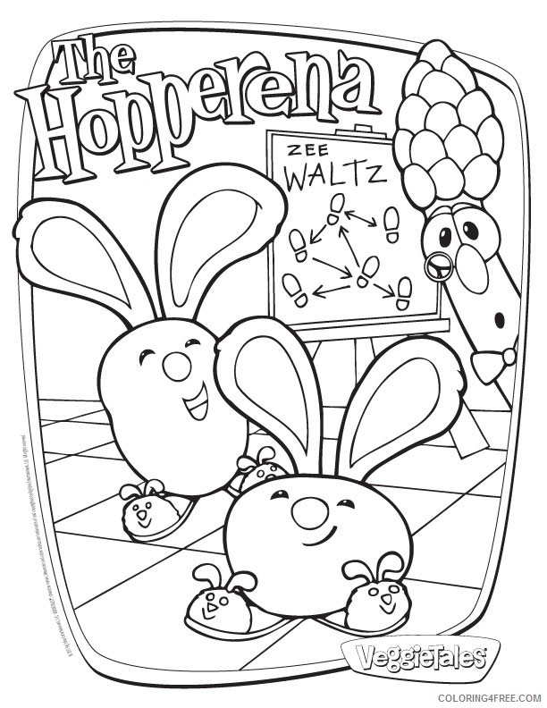 Veggie Tales Coloring Pages Sweetpea Beauty Coloring4free Characters Hopperena Veggietales