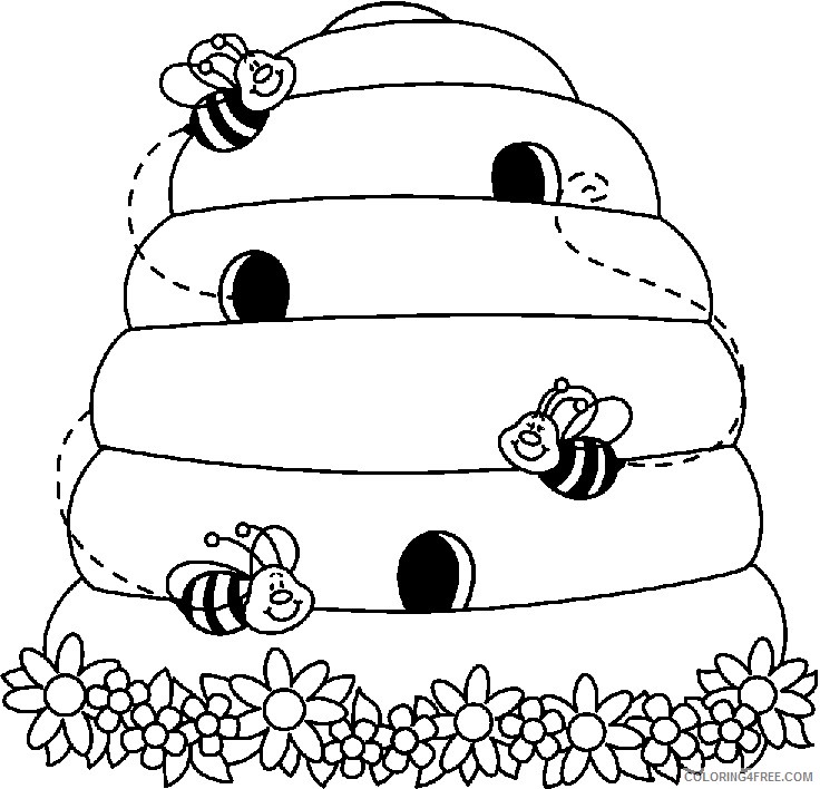 15 picture of bee hive that you can download to you HDjEJ7 coloring