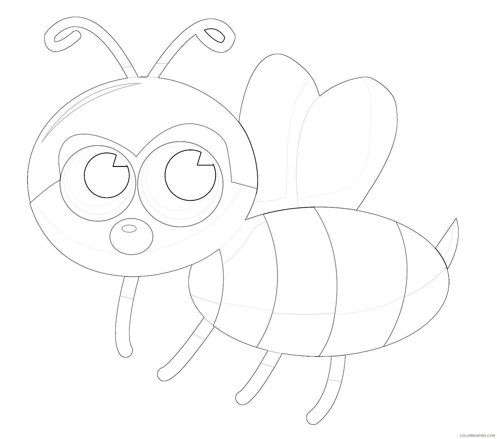 20 of a animated bee that you can download to you QG0dDu coloring
