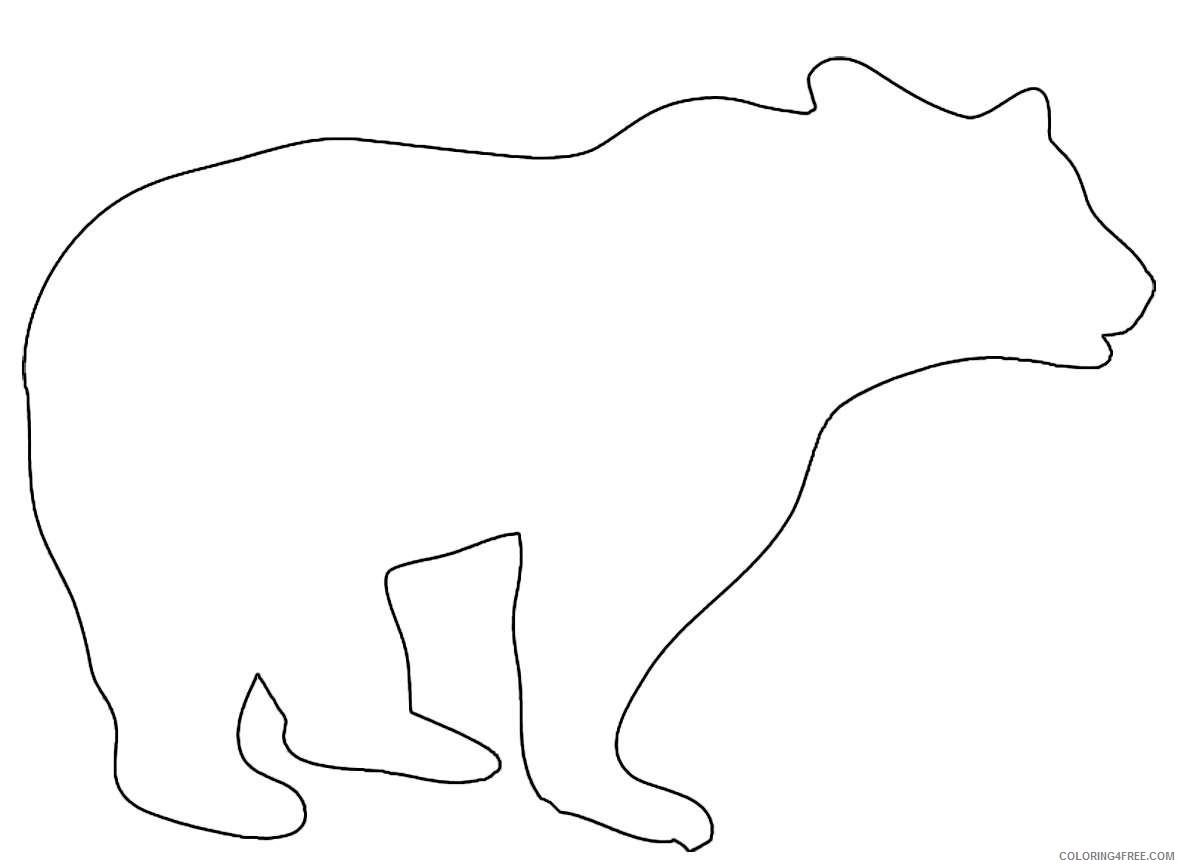 animal silhouette bear big jpg yOl44J coloring