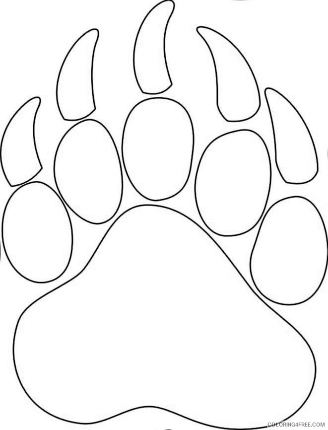 bear paw logo car interior design CAD1PN coloring