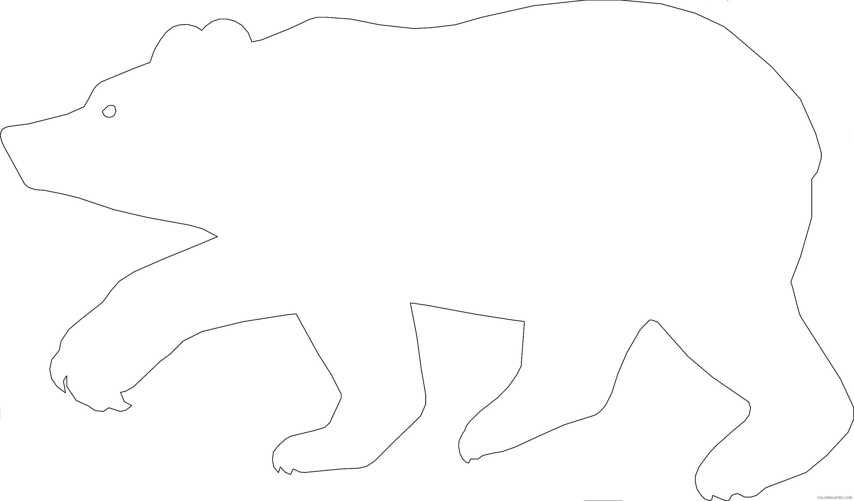 bear silhouette E7SRaT coloring