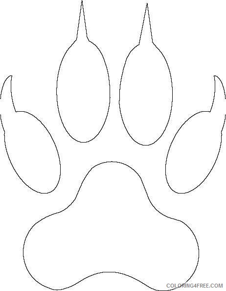 bearcat paw httpwwwclkercomclipart 4html picture cFK1C6 coloring