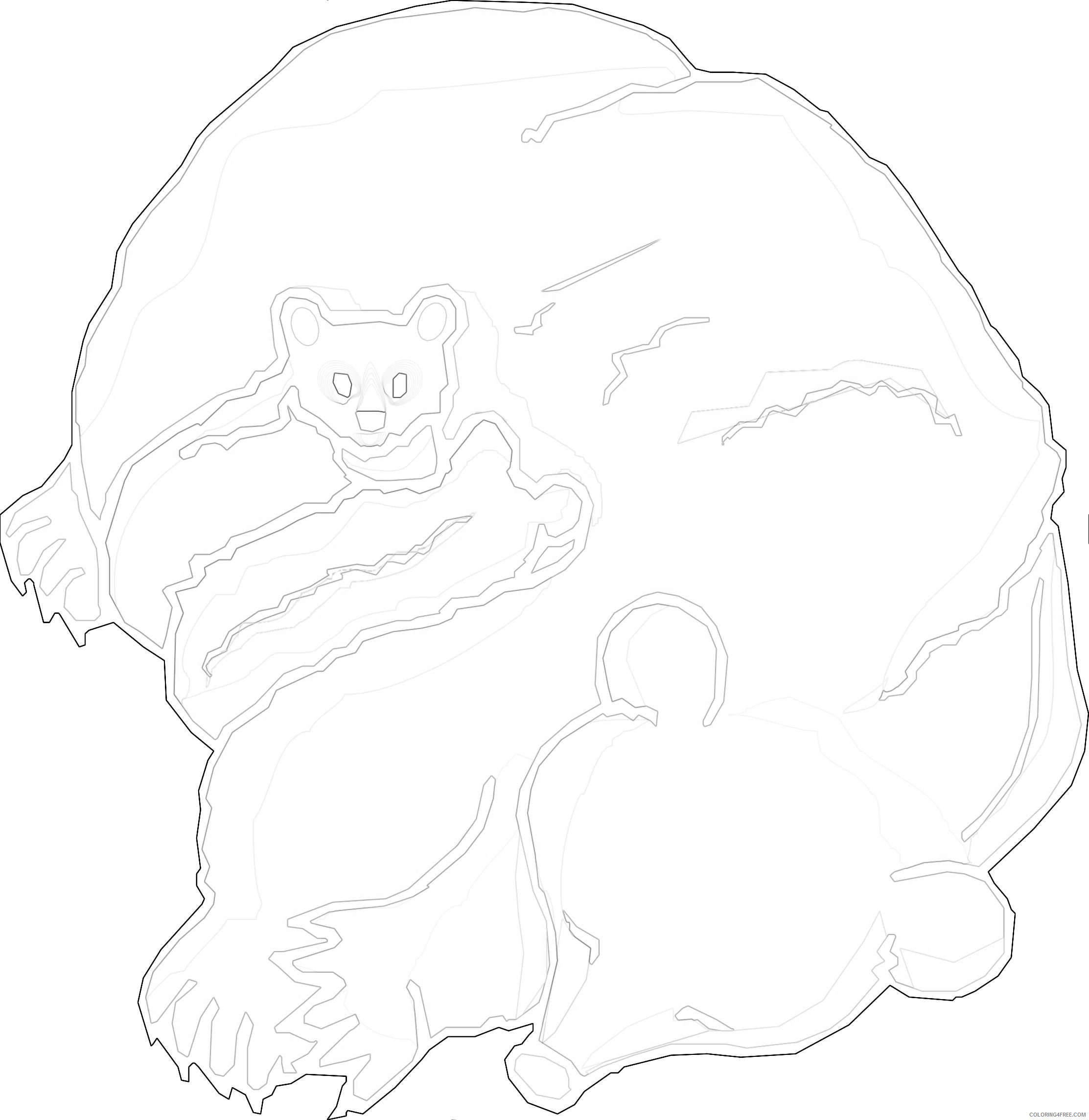 cartoon bear coloring