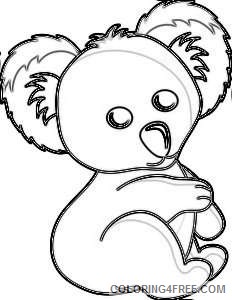 cartoon koala bear AEc9aH coloring