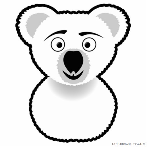 cartoon koala bear photo cutout zazzle LPqCMJ coloring