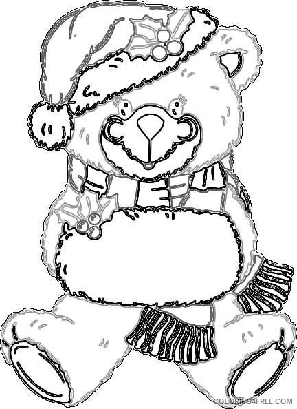 christmas bear online U86DKk coloring