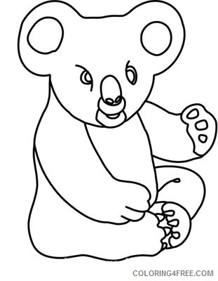clipart view black and white animals koala bear 212 3 LOvYxH coloring