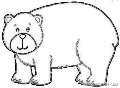 cute brown bear coloring