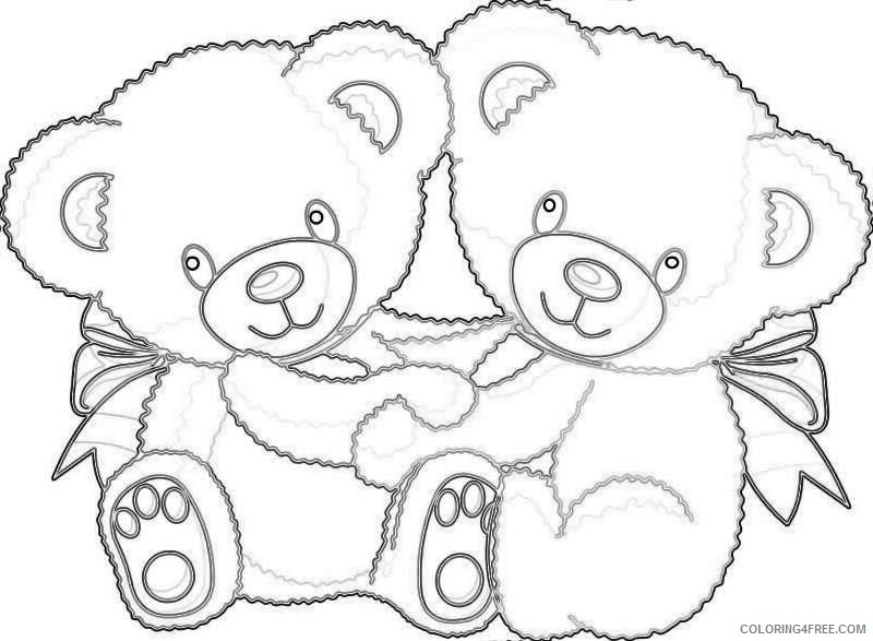 cute cartoon bear A1lgeW coloring