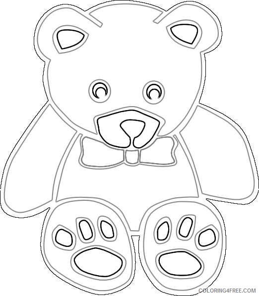 cute school bear 2 coloring