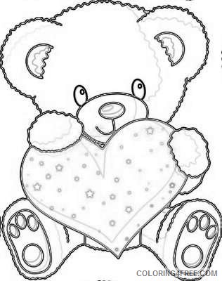 cute valentine bear d3Z0U0 coloring