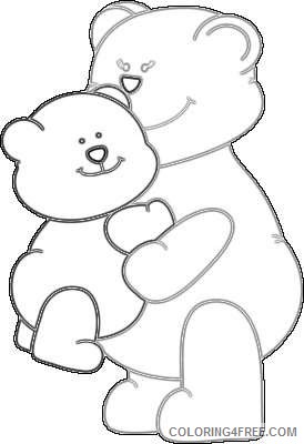 mother s day hugs baby bear hugging a mama bear for BIHaVM coloring
