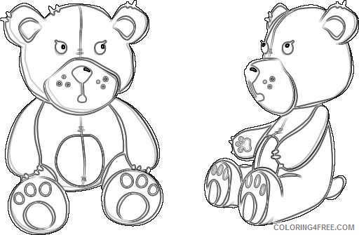 teddy bear 4 coloring_001