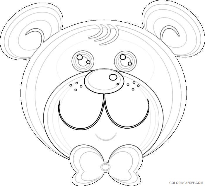 teddy bear coloring_001