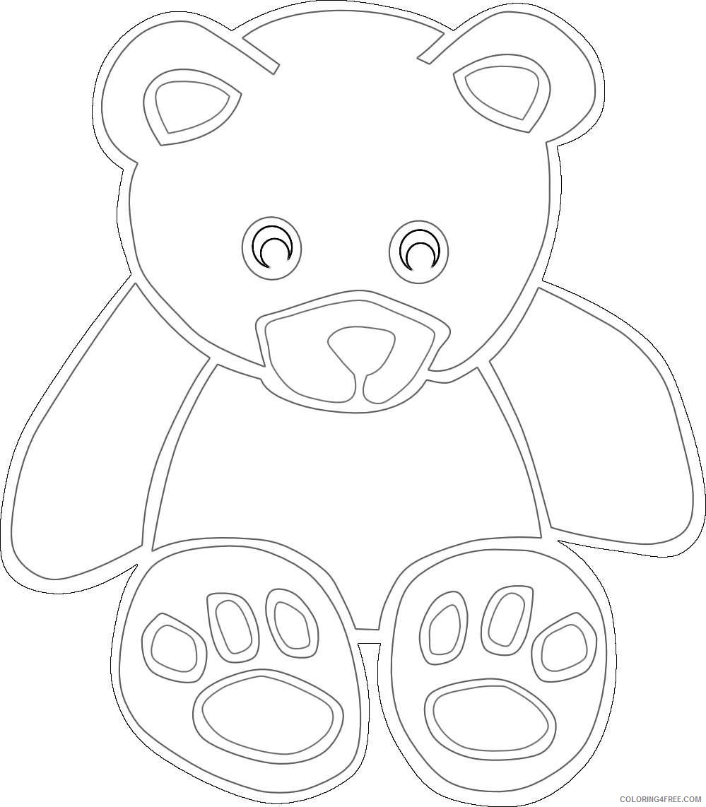 teddy bear coloring_003