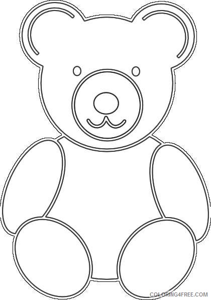 teddy bear pictures coloring