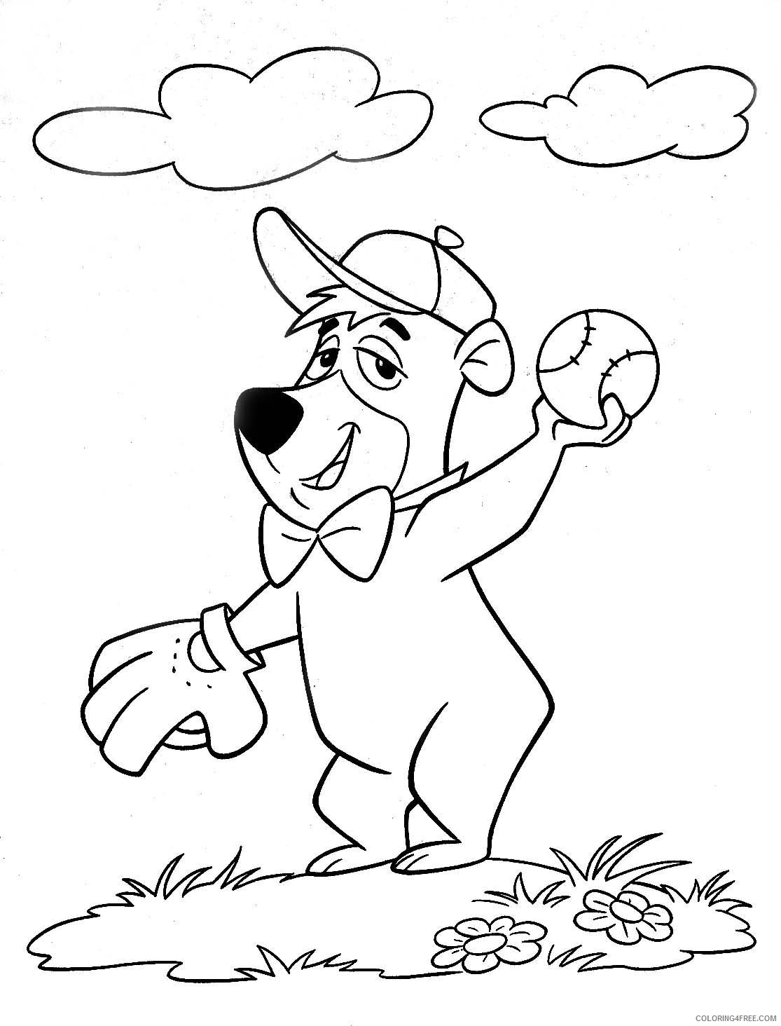 yogi bear boo boo bear coloring pages for kids printable download rzOHSp coloring