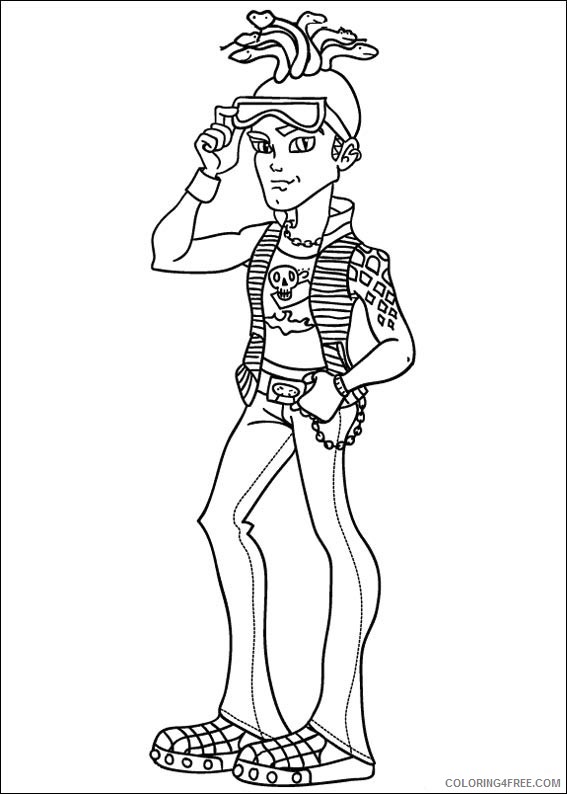 monster high clawdeen wolf coloring pages coloring4free