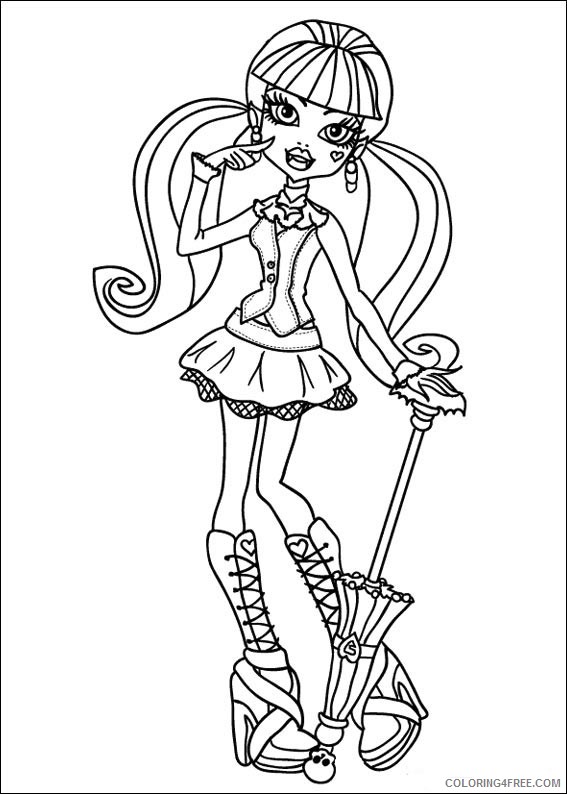 monster high coloring pages cleo de nile Coloring4free - Coloring4Free.com
