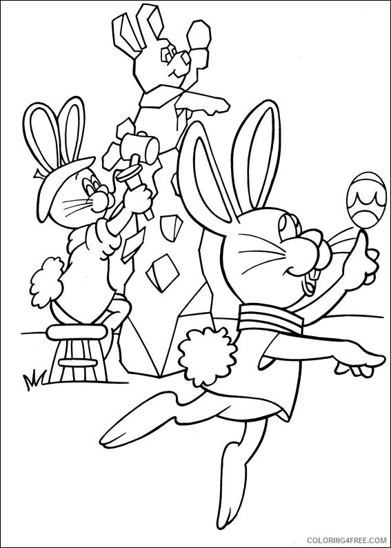 Peter Cottontail Coloring Pages Printable Coloring4free - Coloring4Free.com