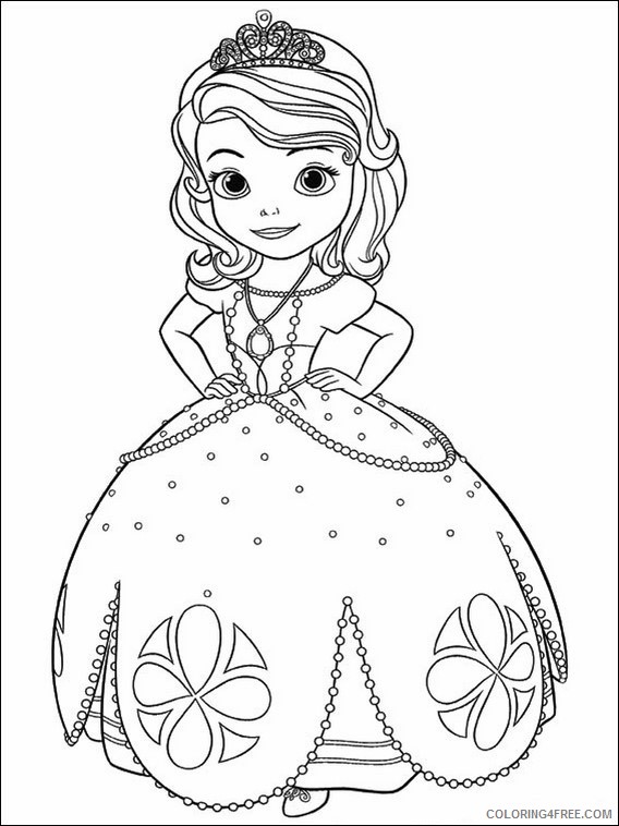 Princess Sofia Coloring Pages Printable Coloring4free - Coloring4Free.com