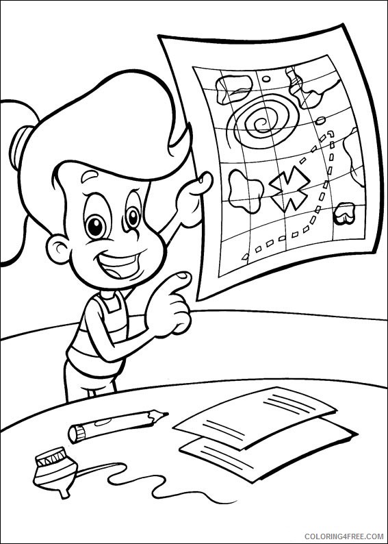 The Adventures of Jimmy Neutron Boy Genius Coloring Pages Printable ...