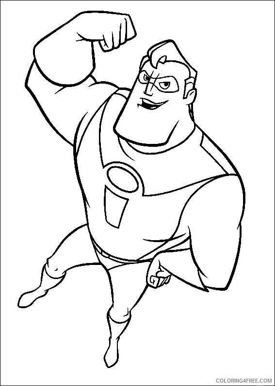 The Incredibles Coloring Pages Printable Coloring4free - Coloring4Free.com