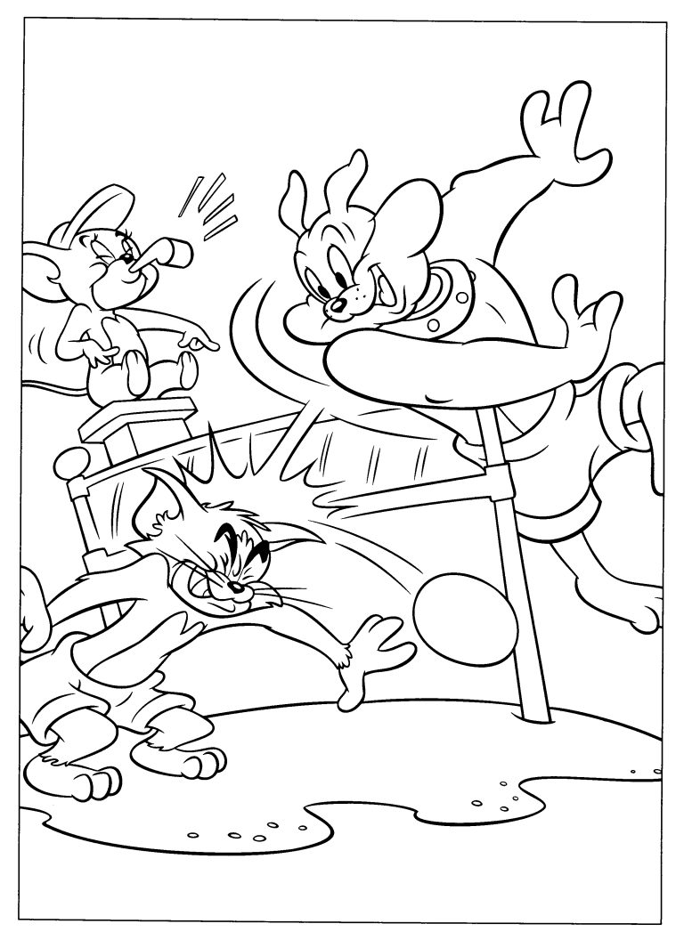 Tom and Jerry Coloring Pages Printable Coloring4free - Coloring4Free.com