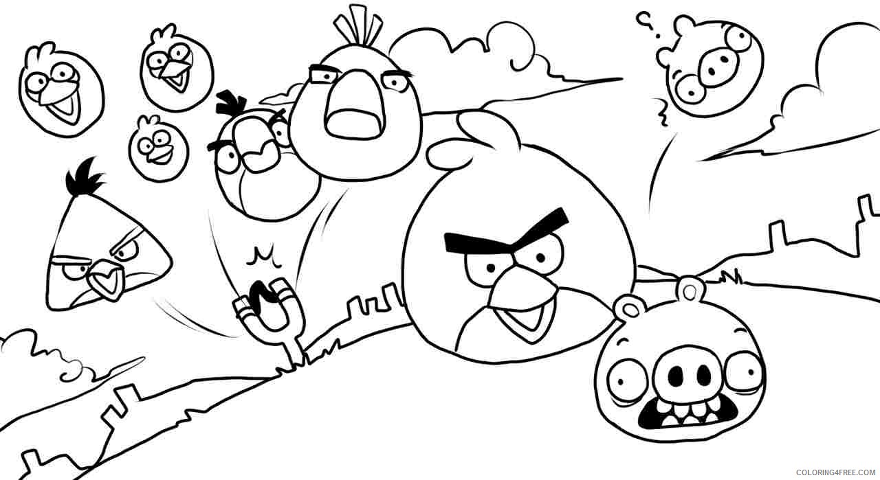 Angry Birds Coloring Pages Printable Coloring4free Coloring4free Com