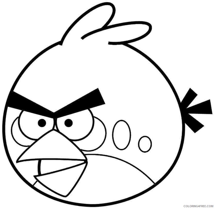 angry birds coloring pages red Coloring4free - Coloring4Free.com