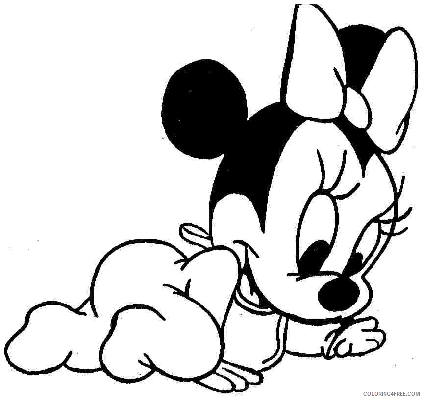 Free Minnie Mouse Coloring Pages For Kids Coloring4free Coloring4free Com