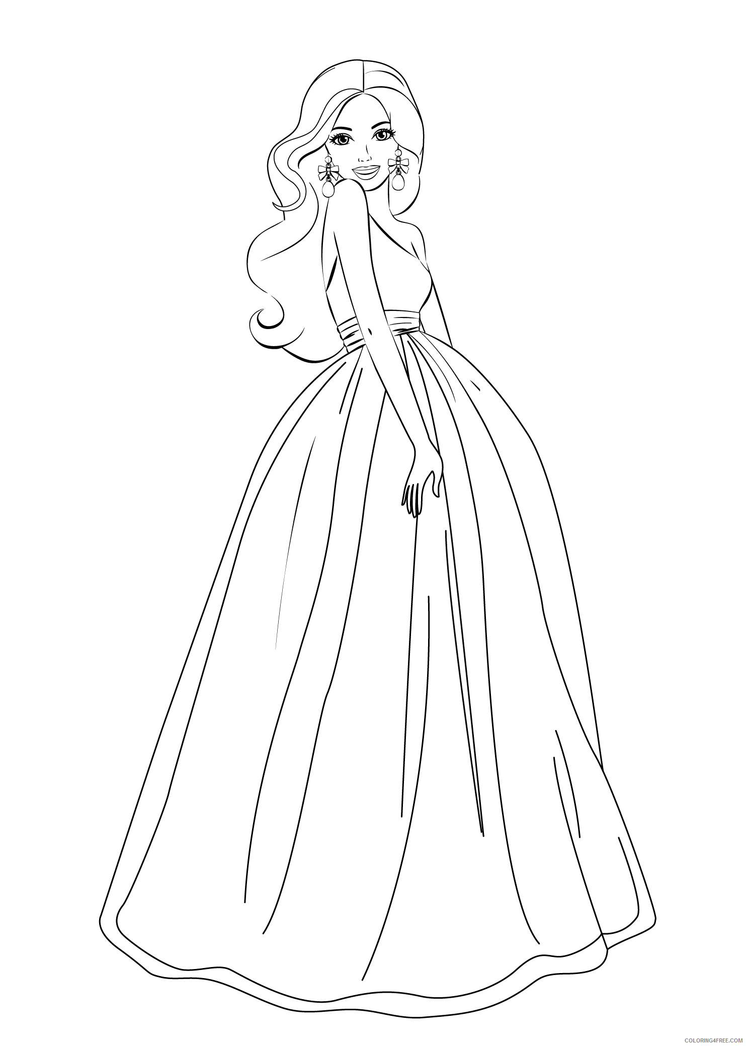 Barbie Coloring Pages Mermaid Tale Coloring4free Coloring4free Com