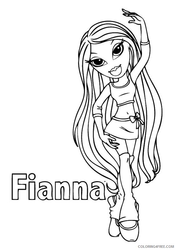 bratz coloring pages fianna Coloring4free - Coloring4Free.com