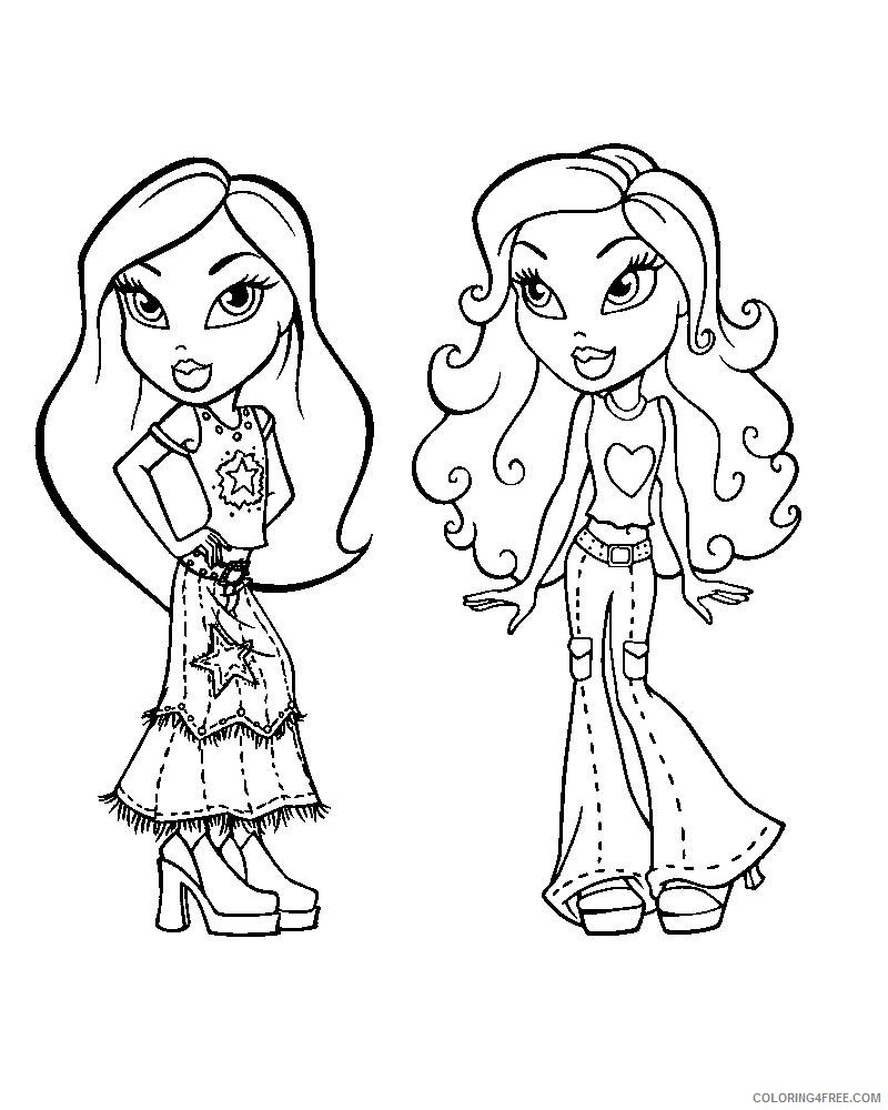 bratz coloring pages jade and sasha Coloring4free - Coloring4Free.com