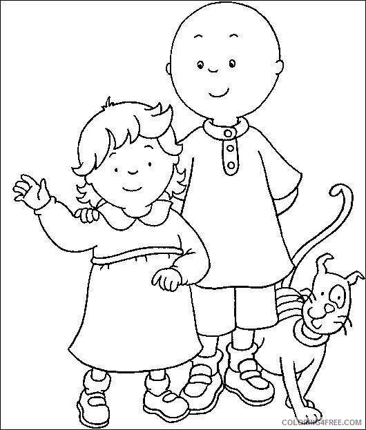 Caillou Goes To Swim Coloring Pages - Freeda Qualls' Coloring Pages