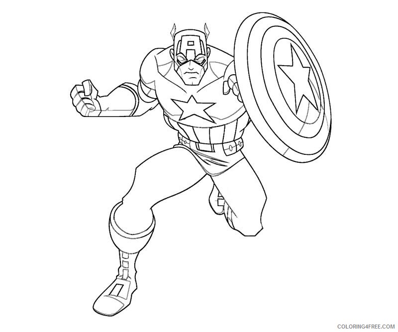captain america coloring pages movie Coloring4free - Coloring4Free.com