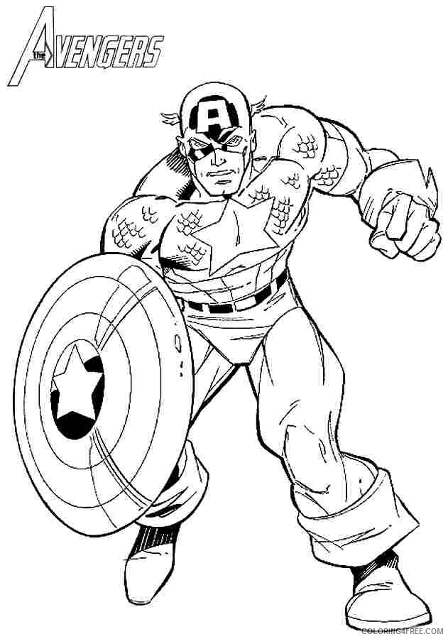 Captain America Coloring Pages Printable Coloring4free Coloring4free Com