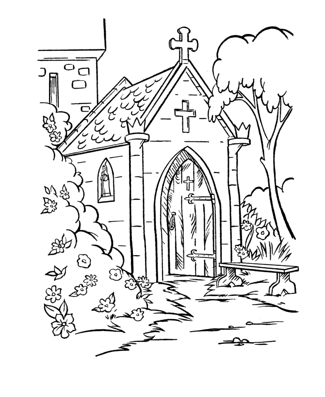 Church Coloring Pages Printable Coloring4free Coloring4free Com
