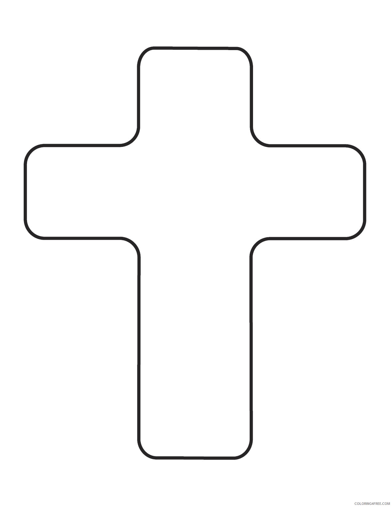 Cross Coloring Pages For Preschool Coloring4free Coloring4free Com