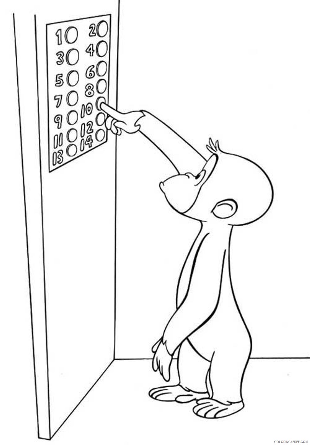 Curious George Coloring Pages Printable Coloring4free Coloring4Free